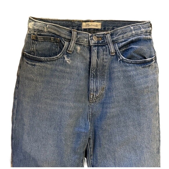 Madewell Women's 26 2 The Mom Jean Melva Wash Momjean Distressed 24" Inseam - Picture 4 of 10